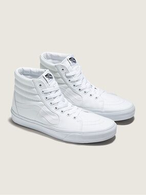 Vans White Women's High-Top Sneakers Size 8.5 Men’s / 10 Women’s